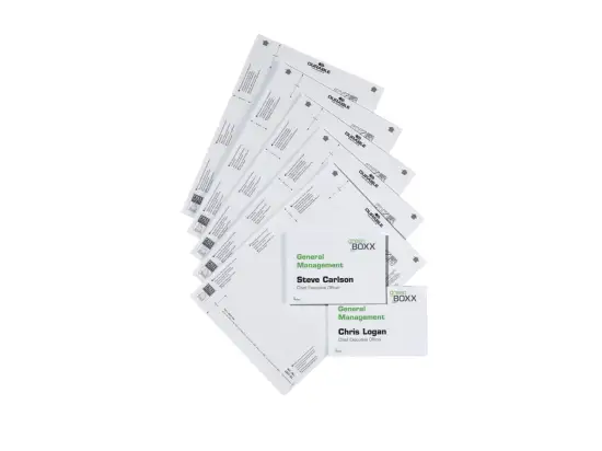 Türschild Durable 4851-02 485102 Door Sign Refill für 4801 weiß Format 149x105,5mm, Pack 20 Stk