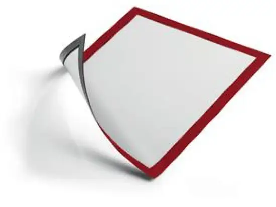 Magnetrahmen Durable 4869-03 486903 Duraframe Magnetic A4 rot, Pack 5 Stk