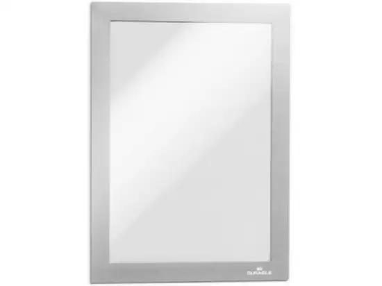 Magnetrahmen Durable 4947-23 494723 Duraframe Magnetic A5 magnetisch silber HPVC 240my, Pack 5 Stk