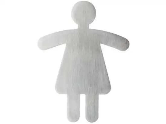 Piktogramm-Hinweisschild Durable 4950-23 495023 Piktogramm "WC Damen" silber 120x91mm Symbol