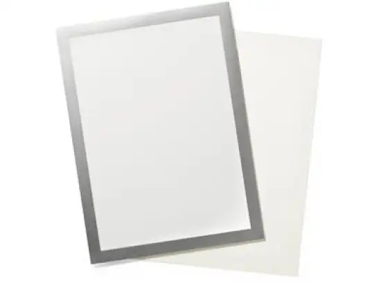 Folienrahmen Durable 4968-23 496823 Duraframe Grip A4 silber, Klett für Textiloberflächen