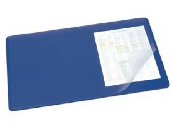 Schreibunterlage Durable 7202-07 720207 dunkelblau 40x53cm mit Vollsichtplatte