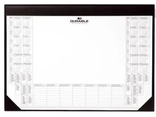 Schreibunterlage Durable 7291-01 729101 42x59cm schwarz mit Kalenderblock