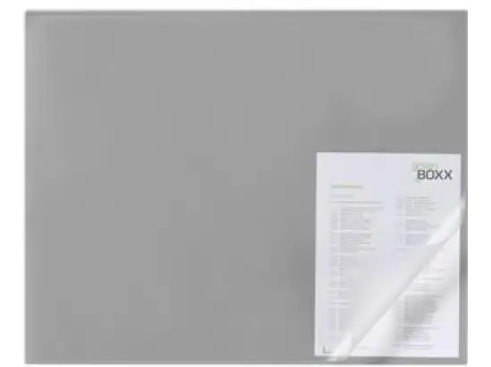 Schreibunterlage Durable 7293-10 729310 grau 52x65cm Vollsichtplatte Kantenschutz