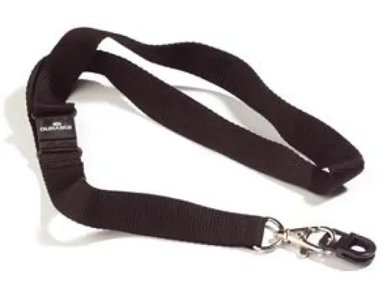 Kartenhalter Durable 8187-01 818701 Card Fix schwarz mit 20cm breitem Textilband, Pack 10 Stk