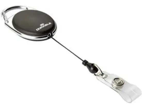 Namensschild-Halter Durable 8324-01 832401 Jojo Style schwarz 80cm Druckknopfschlaufe, Pack 10 Stk