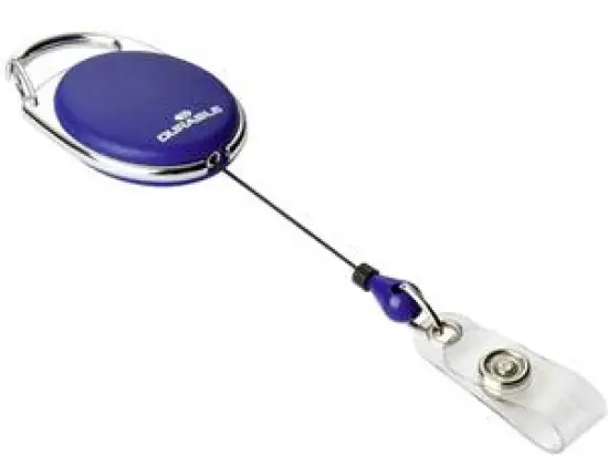 Namensschild-Halter Durable 8324-07 832407 Jojo Style dunkelblau 80cm Druckknopfschlaufe, Pack 10 Stk