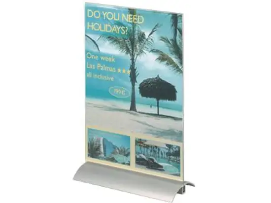 Tischaufsteller Durable 8589-19 858919 A4 340x220x34mm Tischaufsteller mit Alu-Standfuss