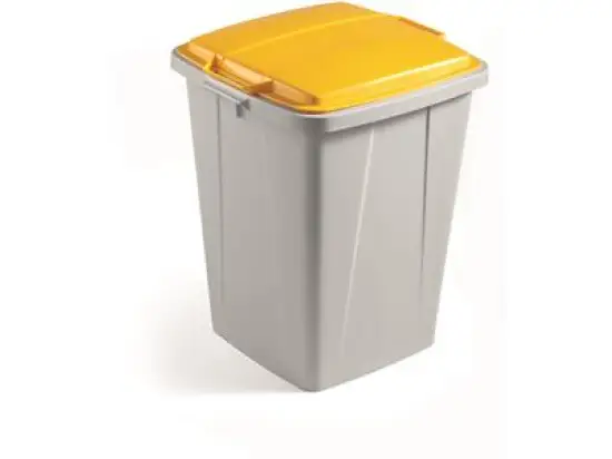 Abfallsystem Durable VEH2012030 Durabin 90 90 Liter grau/gelb 51x49x63cm