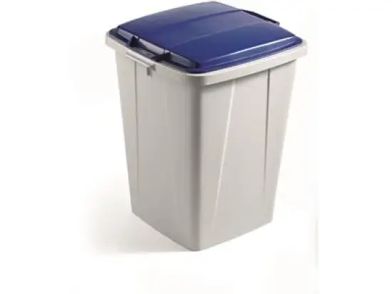 Abfallsystem Durable VEH2012031 Durabin 90 90 Liter grau/blau 51x49x63cm