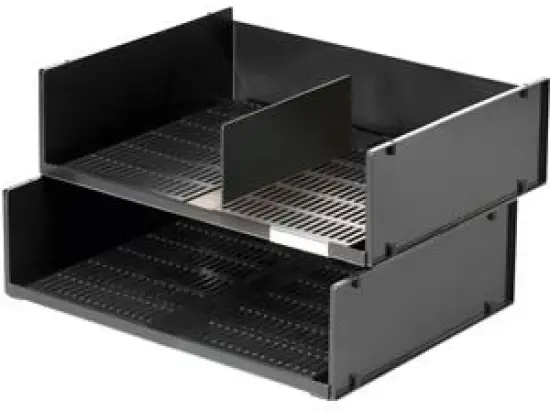 Briefablageschale Durable 1700786058 Optimo A3 quer dunkelgrau, Pack 4 Stk