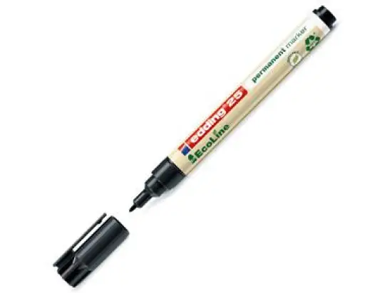 Permanentmarker Edding 25 EcoLine 4-25001 1mm, Rundspitze, schwarz