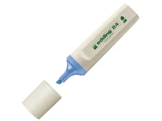 Textmarker Edding 24 EcoLine 4-24010 2-5mm, Keilspitze, hellblau