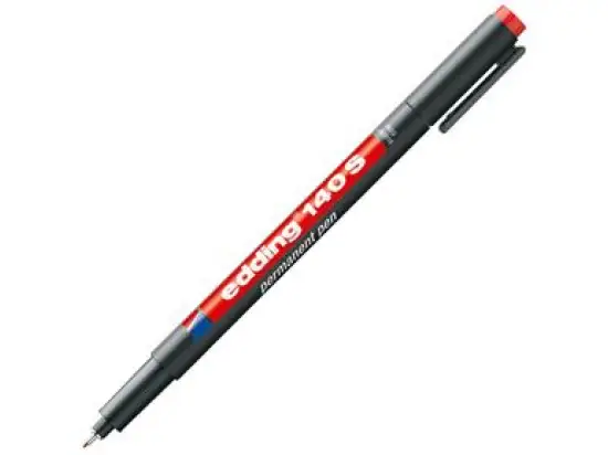 Folienschreiber Edding 140S 4-140002 permanent rot wasserfeste Tusche