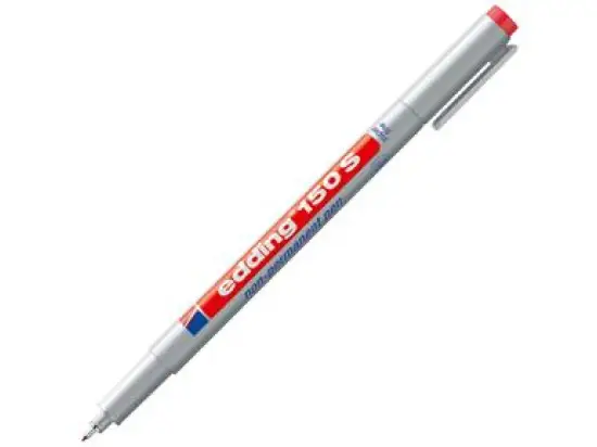 Folienschreiber Edding 150S 4-150002 rot 0,3mm wasserlösliche Tinte