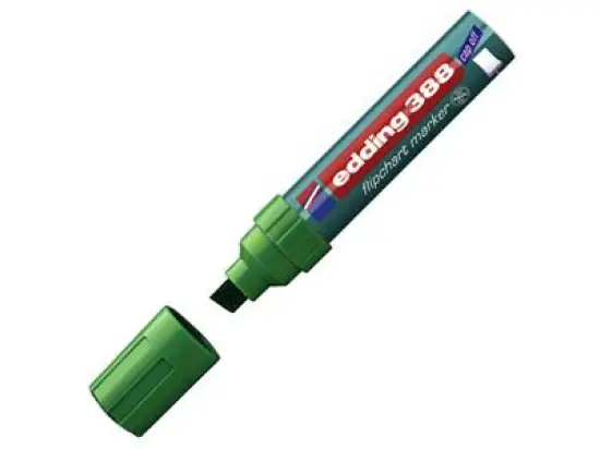 Flipchartmarker Edding 388 4-388004 4-12mm, Keilspitze, grün, Pack 10 Stk