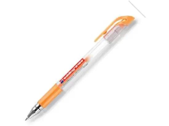 Gelroller Edding 2185 crystaljelly 4-2185136 0,7mm pastellorange, Pack 10 Stk