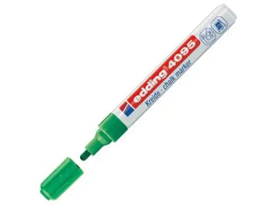 Kreidemarker Edding 4095 4-4095004 2-3mm, Rundspitze, grün, Pack 10 Stk