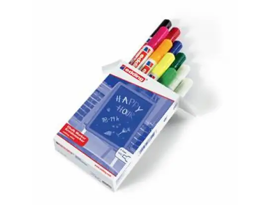 Kreidemarker Edding 4095 4-4095999 2-3mm, Rundspitze, 10er-Set, schwarz, rot, blau, grün, hellgrün, neongelb, neonorange, neonrosa, 2x weiß