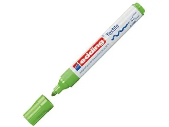 Textilmarker Edding 4500 4-4500011 2-3mm, Rundspitze, hellgrün