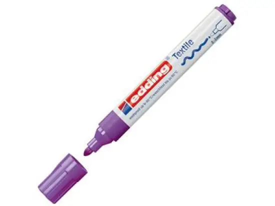 Textilmarker Edding 4500 4-4500068 2-3mm, Rundspitze, neon-violett