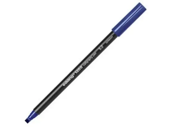 Kalligrafiestift Edding 1255 calligraphy pen 5.0 4-125550017 Schreibfarbe: stahlblau