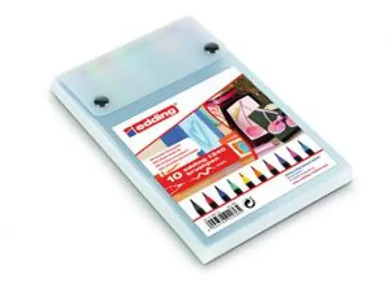 Fasermaler Edding 1340 4-1340-10 variable Strichbreite, mit Pinselcharakter, 10er-Set, farbig sortiert