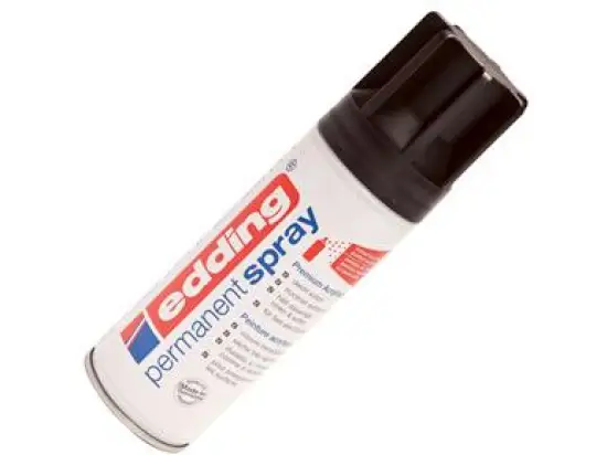 Acrylspray Edding 5200 4-5200901 tiefschwarz RAL9005 seidenmatt permanent, Dose 200ml