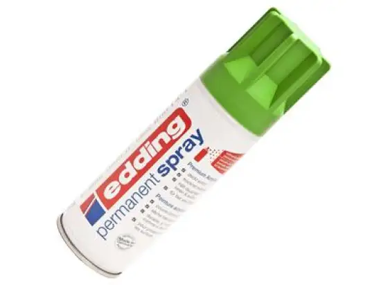Acrylspray Edding 5200 4-5200927 gelbgrün RAL 6018 seidenmatt permanent, Dose 200ml
