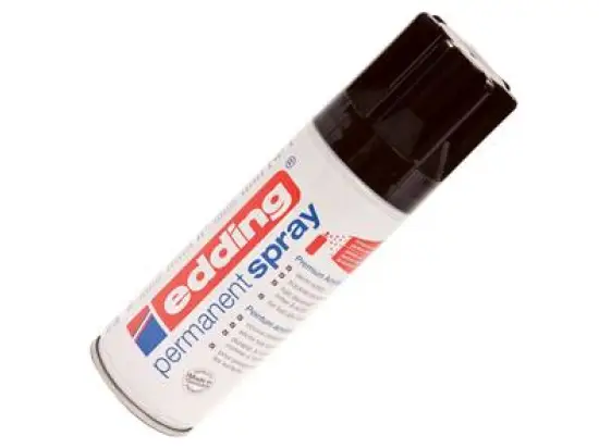 Acrylspray Edding 5200 4-5200951 tiefschwarz RAL9005 glänzend, Dose 200ml