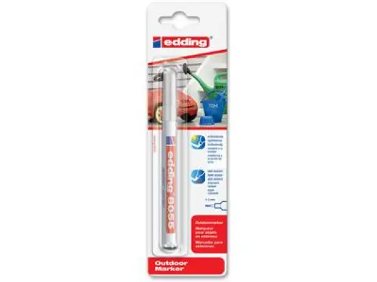 Outdoor-Marker Edding 8055 8055-149 1-2mm, Rundspitze, weiß