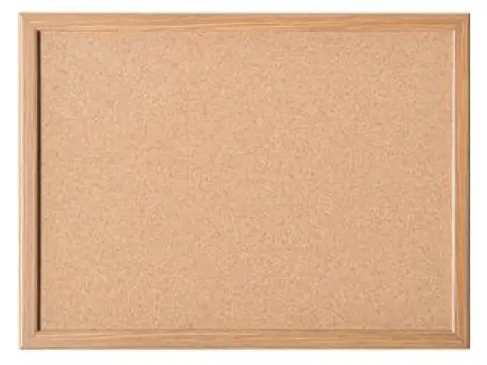 Pinnwand Magnetoplan 121924 100x60cm Holzrahmen Korktafel