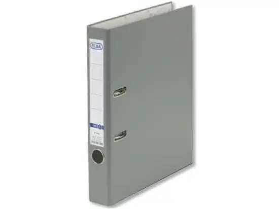 Ordner Elba 100023256 10453GR smart Pro A4, 50mm, Pappe/PP-Folie, Wechselfenster, grau