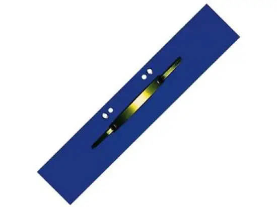 Einhängeheftstreifen Elba 100091148 27450BL lang Karton blau Metalldeckleiste Lochung geöst, Pack 50 Stk