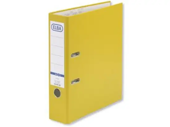 Ordner Elba 100202151 10456GB smart Pro A4, 80mm, Pappe/PP-Folie, Wechselfenster, gelb
