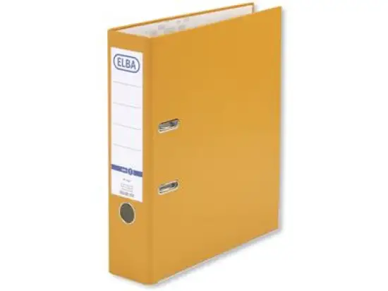 Ordner Elba 100202155 10456OG smart Pro A4, 80mm, Pappe/PP-Folie, Wechselfenster, orange
