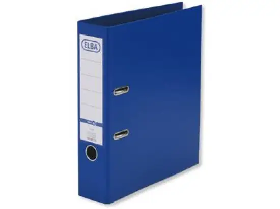 Ordner Elba 100202161 10468BL smart Pro+ A4, 80mm, Pappe/PP-Folie, Wechselfenster, blau, Pack 10 Stk