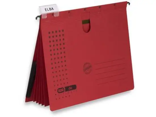 Organisationshefter Elba 100333013 Chic Ultimate rot, Pack 5 Stk