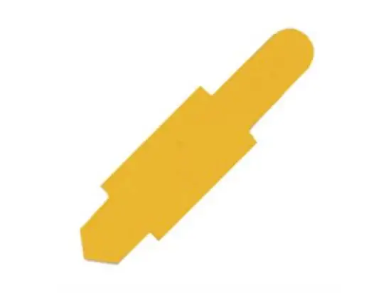 Stecksignale Elba 100420850 80519GB 15 x 55 mm PVC gelb, Pack 100 Stk