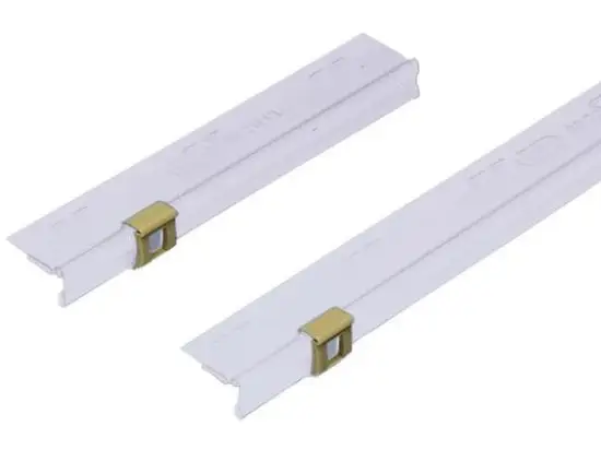 Pendel-Sichtleiste Elba 100420919 99721 PVC transparent 20cm lang, Pack 50 Stk