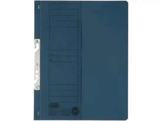 Einhakhefter Elba 100560021 22421BL A4 Amtsheftung 1/2 Deckblatt blau 250g Manilakarton RC, Pack 50 Stk