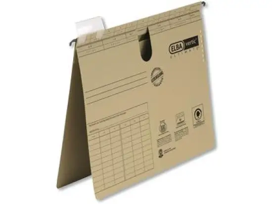 Hängehefter Elba 100560050 85421 Ultimate A4 Amtsheftung naturbraun, Pack 50 Stk