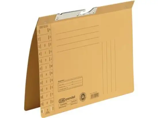 Pendelhefter Elba 100560088 90431GB A4, Manilakarton 320g, Amtsheftung, gelb
