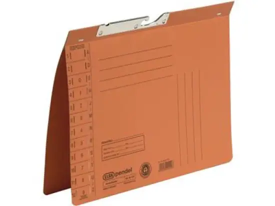 Pendelhefter Elba 100560091 90431OG A4, Manilakarton 320g, Amtsheftung, orange