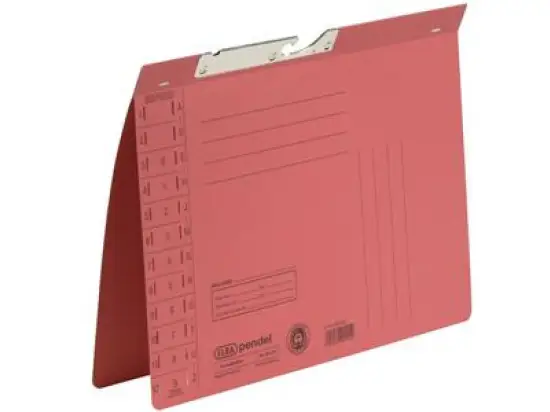 Pendelhefter Elba 100560092 90431RO A4, Manilakarton 320g, Amtsheftung, rot