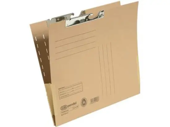 Pendeltasche Elba 100570033 91480 230g braun mit Leinenfröschen Manilakarton RC, Pack 50 Stk