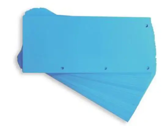 Trennstreifen Oxford 400013889 Duo blau 24x10,5cm beidseitig gelocht, Pack 60 Stk