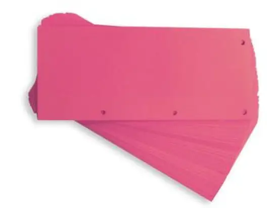 Trennstreifen Oxford 400014011 Duo pink 24x10,5cm beidseitig gelocht, Pack 60 Stk
