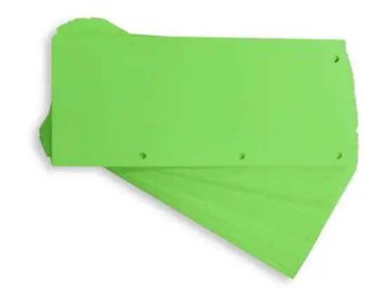 Trennstreifen Oxford 400014012 Duo grün 24x10,5cm beidseitig gelocht, Pack 60 Stk
