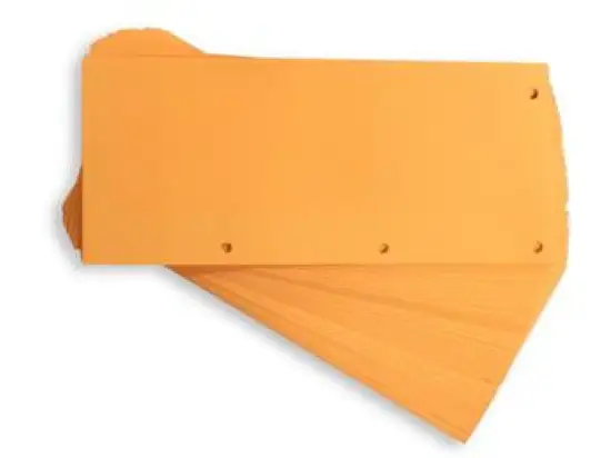 Trennstreifen Oxford 400014013 Duo orange 24x10,5cm beidseitig gelocht, Pack 60 Stk